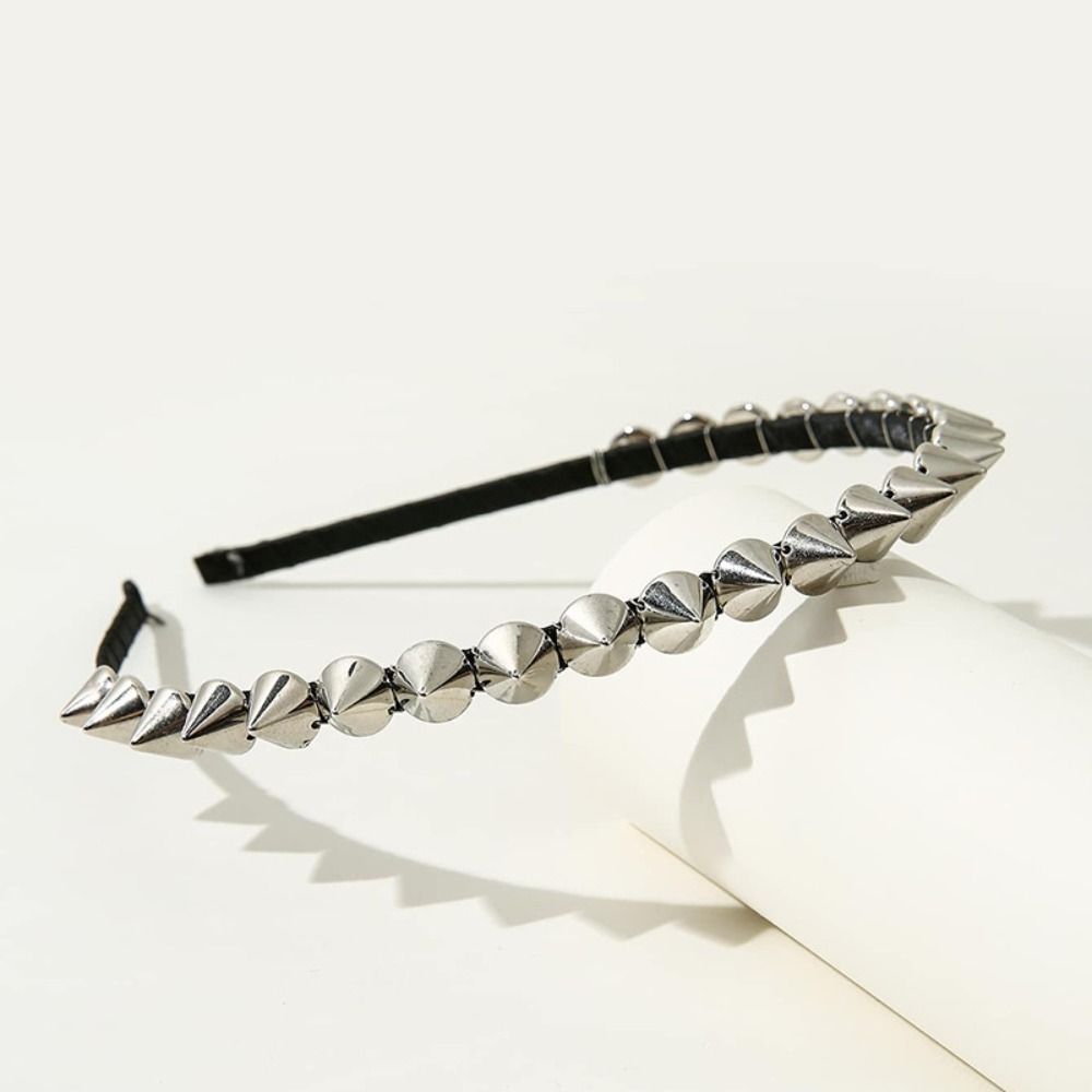 Men Accessories Silver - Cosplay Accessories Silver Stud Rivet Headband