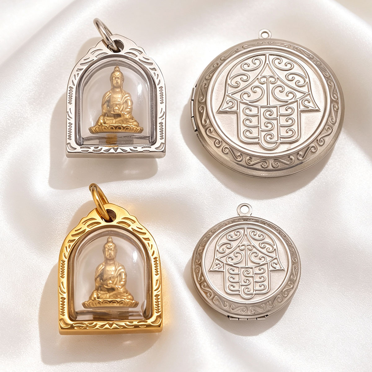 1/2pcs Photo Frame Charms 18K  - đánh giá và giá Men Accessories Photos
