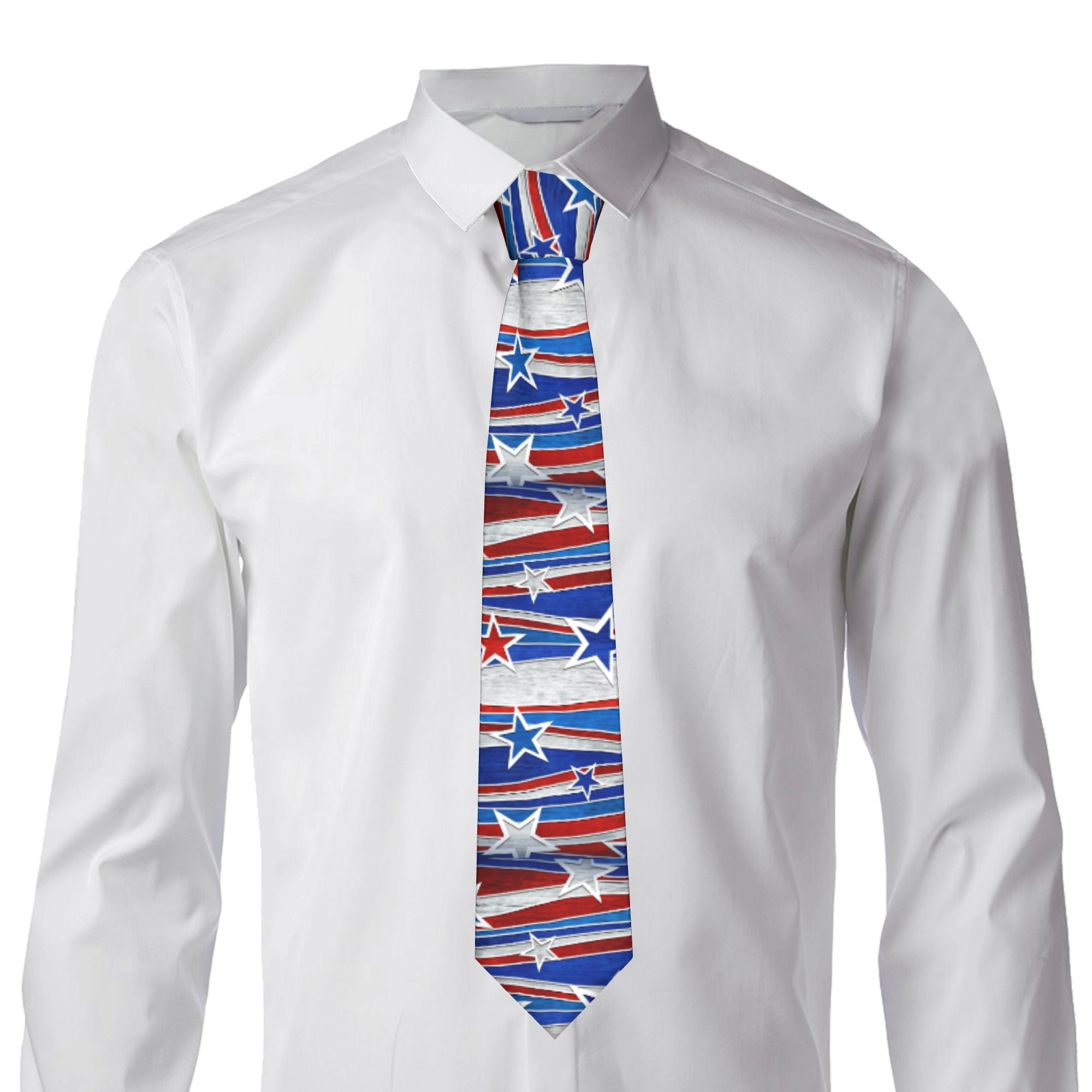French Flag Stripes Tie  Retro - đánh giá và giá Men Accessories To Wear