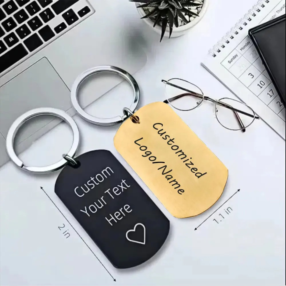 10PCS Custom Metal Tag Keychai - đánh giá và giá Men Accessories Silver