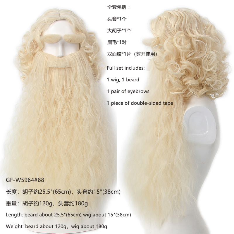 Christmas Santa Claus Hair Wig - đánh giá và giá Men Accessories Style