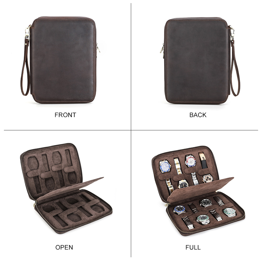 New 2/4/6/8 Slots Genuine Leat - đánh giá và giá Men Accessories Organiser