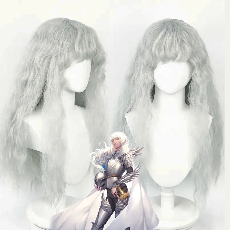 Anime Game Berserk Cosplay Wig - đánh giá và giá Men Accessories Silver