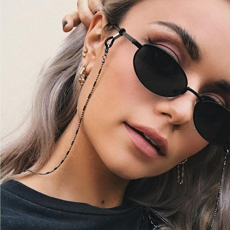 Mask Sunglasses Chains for Wom - đánh giá và giá Men Accessories Silver