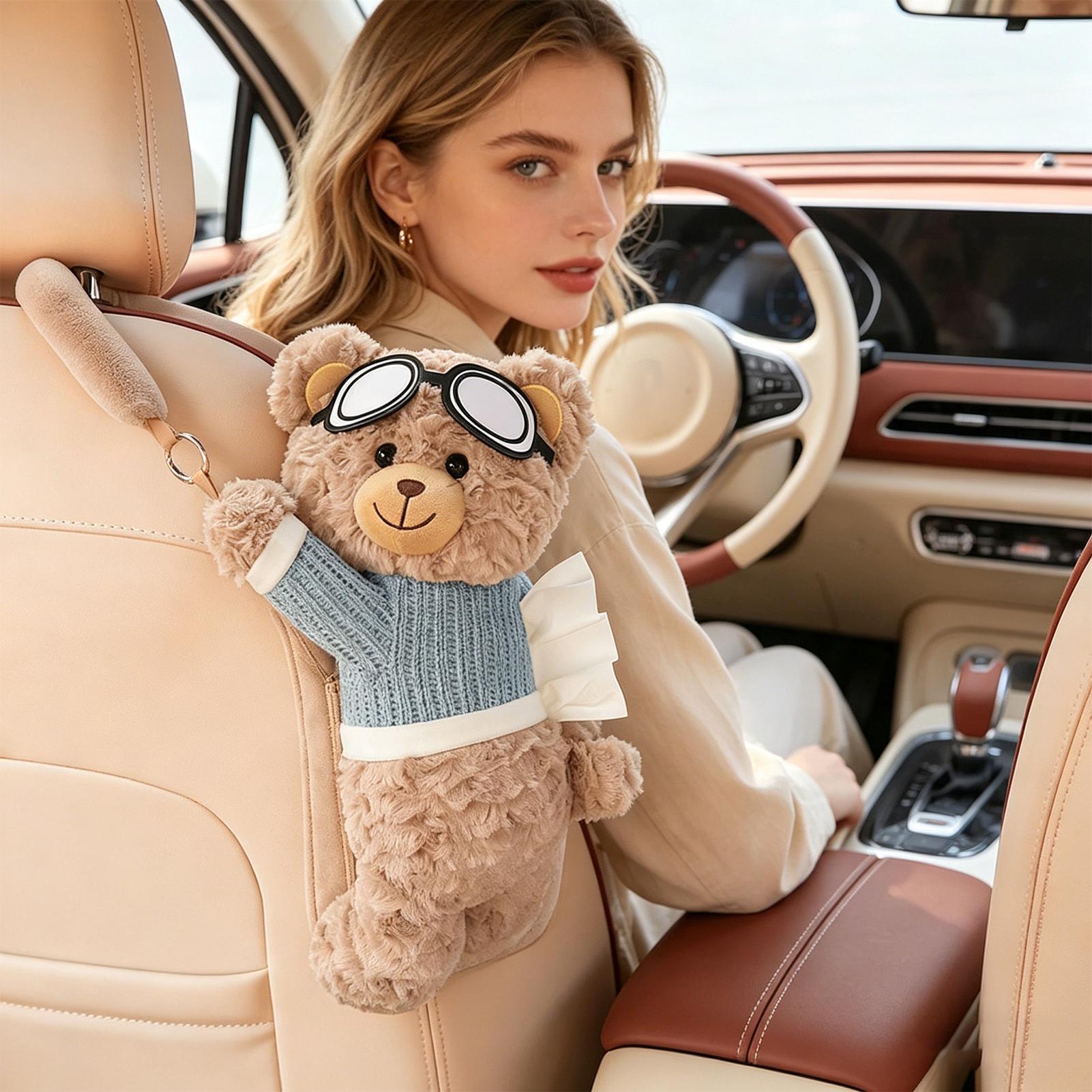 Car Tissue Box Bear Cartoon Ha - đánh giá và giá Men Accessories Organiser