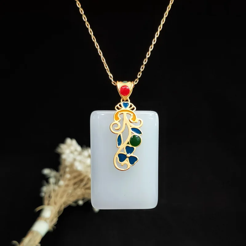 Mặt Dây Chuyền Ngọc Bích Cổ Bù - đánh giá và giá Men Accessories Silver