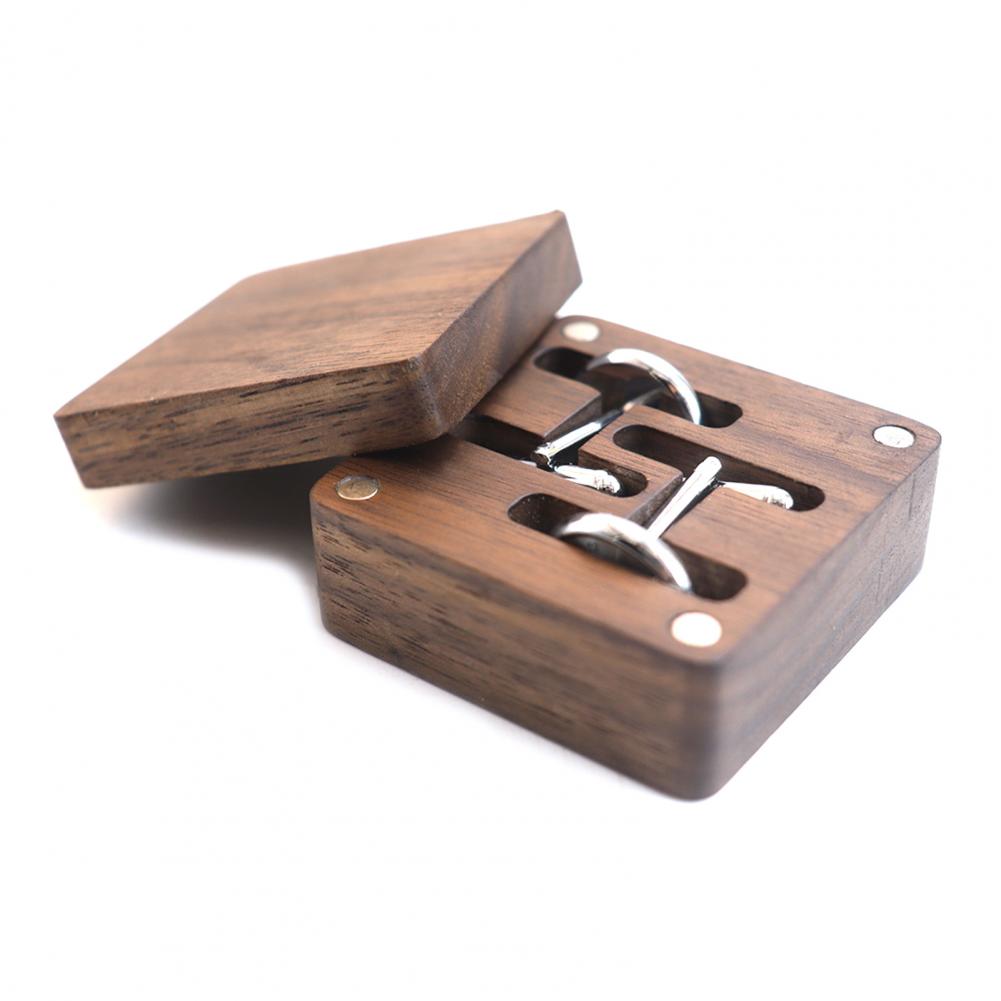 Walnut Cufflink Box Solid Wood - đánh giá và giá Men Accessories Organiser