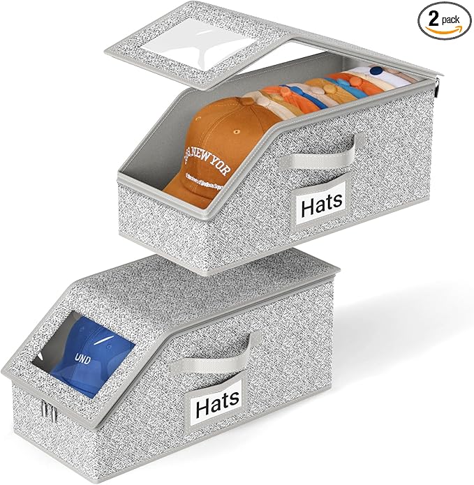 AOODA 2 PCS Stackable Hat Stor - đánh giá và giá Men Accessories Organiser