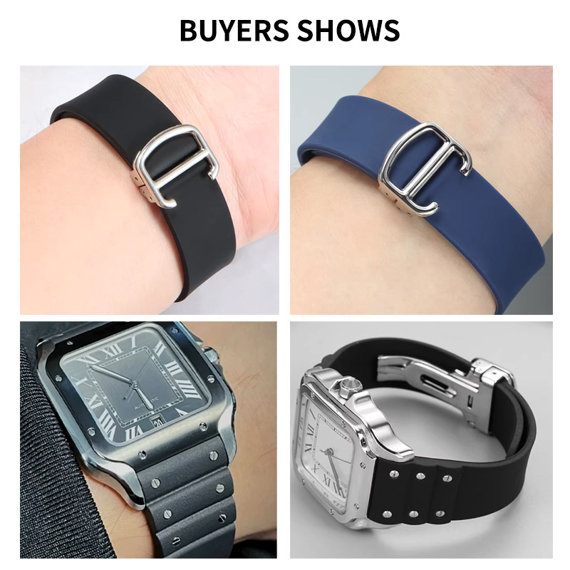 21mm Soft Silicone Watch Strap - đánh giá và giá Men'S Accessories Cartier
